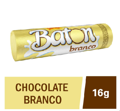 BATON GAROTO CHOC BCO 16G
