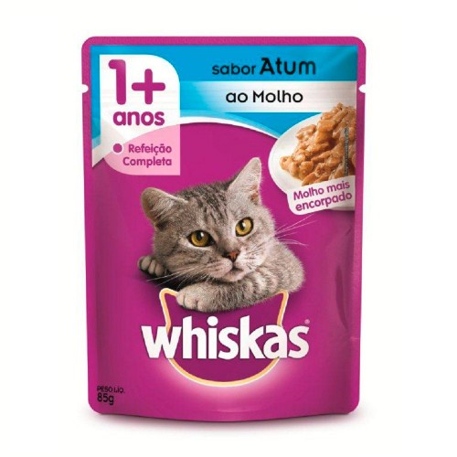 RACAO GATO WHISKAS ADL ATUM 85G