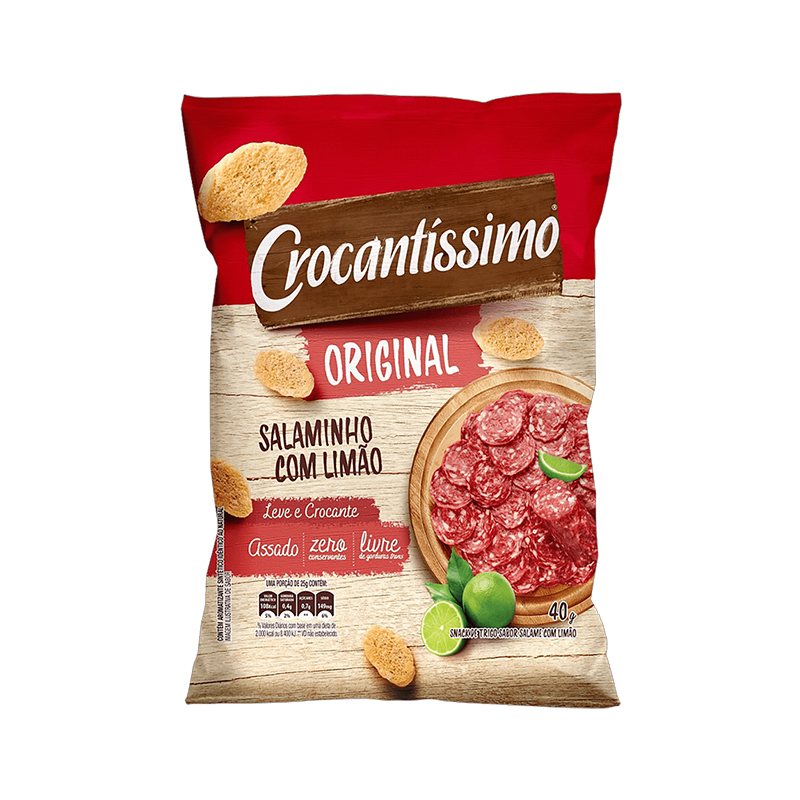 SNACK CROCANTISSIMO SALAME LIMAO 40G
