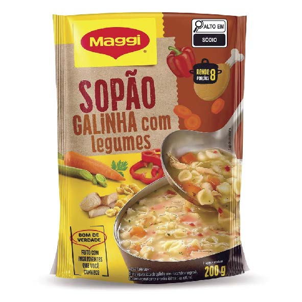 SOPAO MAGGI GALINHA LEGUMES 200G